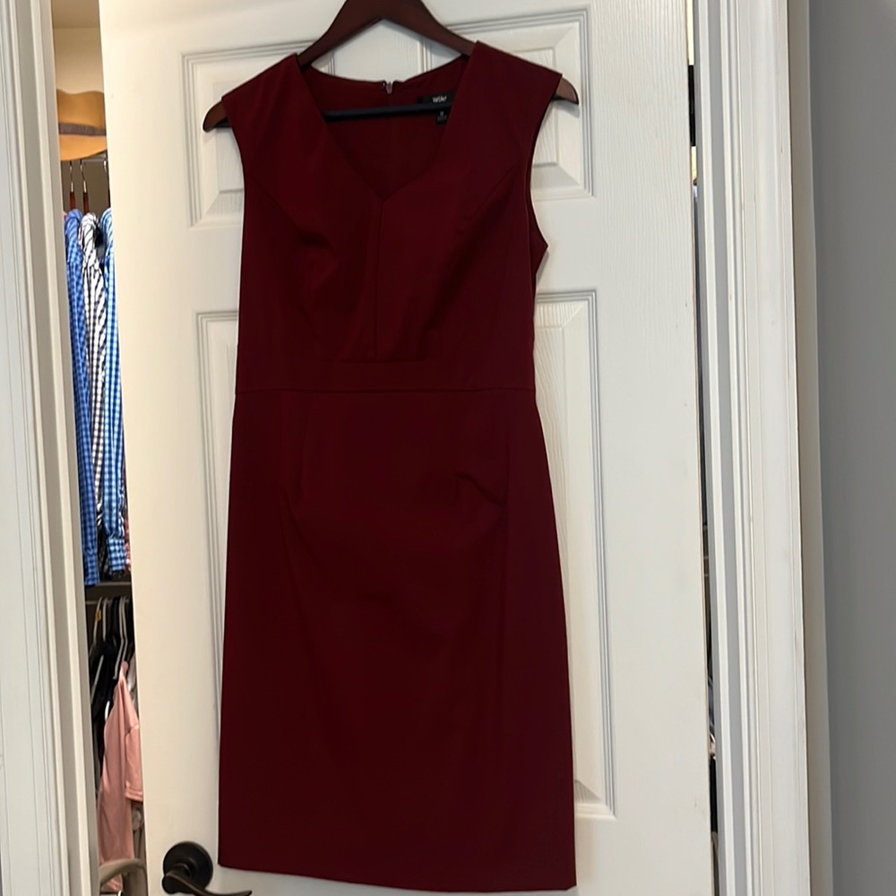 Red dress knee length